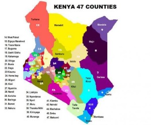 Kenyas new 47 Counties were as a direct result of devolution of power